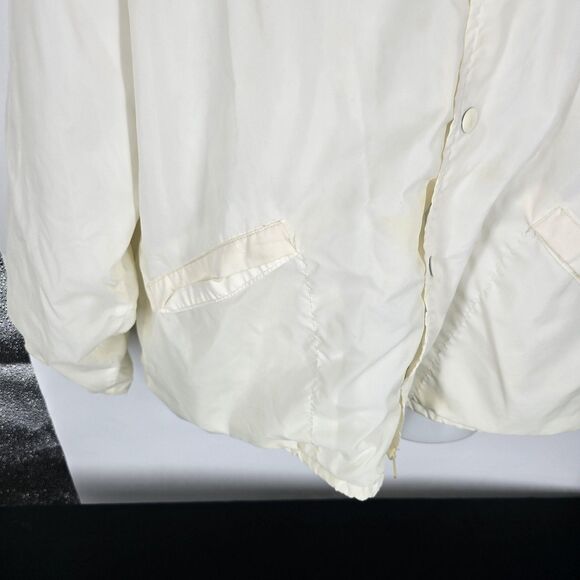 Vintage King Louie Jacket Mens XL White UAW Region 2 Union Snap Front Made USA - Picture 3 of 8